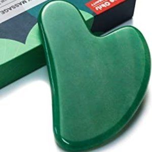 Gua Sha Facial Tool, Natural Jade Stone Guasha Board for SPA Acupuncture Therapy